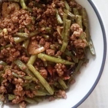 Szechuan Dry-fried String Bean with Minced Beef